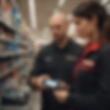 GameStop Sales Representative Assisting Customer