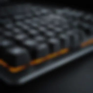 Ergonomic gaming keyboard with wrist support and advanced features