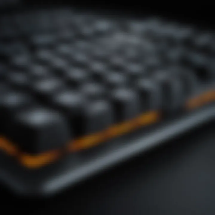 Ergonomic gaming keyboard with wrist support and advanced features