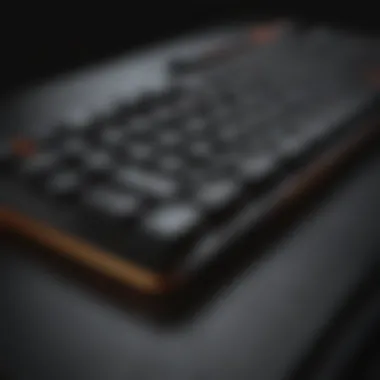 Wireless gaming keyboard with sleek design and high performance