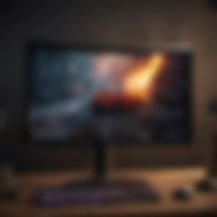 Gaming monitor with high refresh rate and vivid colors for immersive gaming