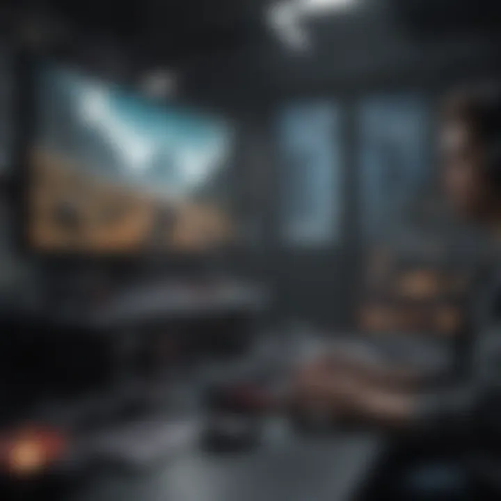 A dynamic gaming setup influenced by cutting-edge CPU technology.