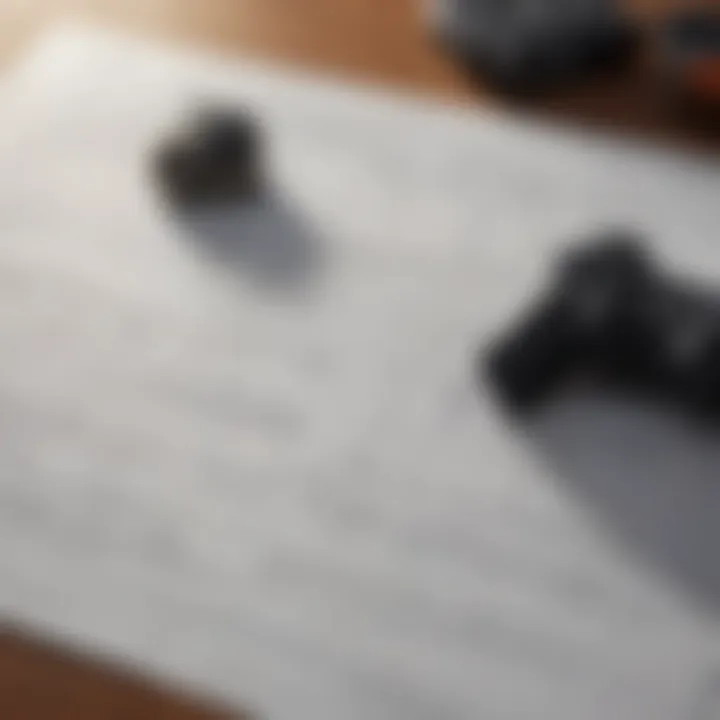 A strategic game plan sketched on a sheet of copy paper next to a gaming console
