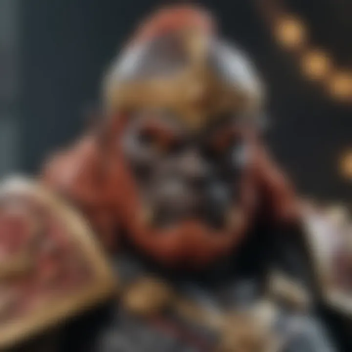 Close-up of Ganondorf Amiibo showcasing intricate details