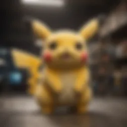 Gigantamax Pikachu plush showcasing its unique features