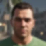 A player customizing their character in GTA V Online