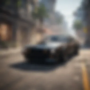 Exciting Gameplay During a Multiplayer Heist A thrilling moment during a multiplayer heist
