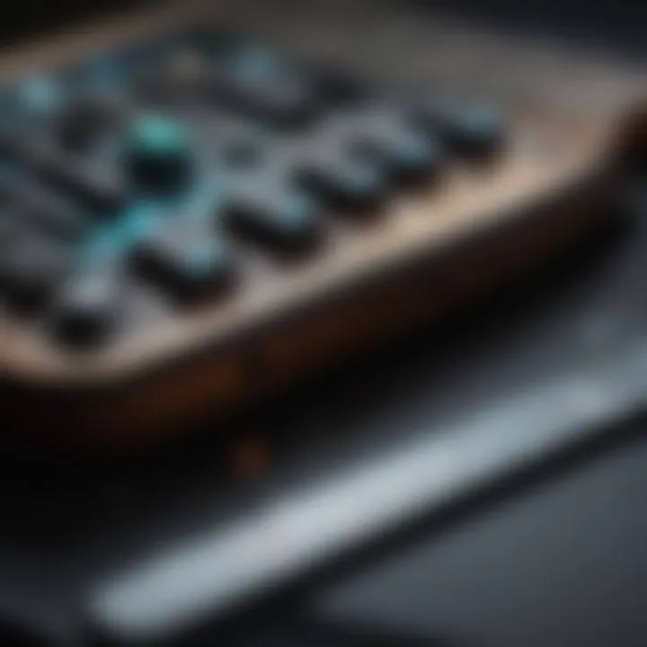 Close-up of virtual guitar controller for Xbox One