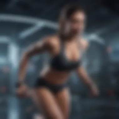 Futuristic HIIT Experience HIIT challenge in a futuristic setting