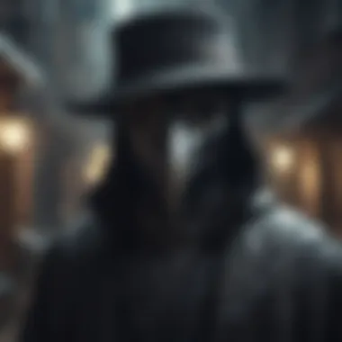 Historic Plague Doctor Drawing