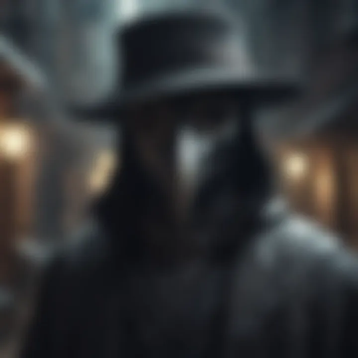 Historic Plague Doctor Drawing