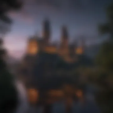 Ancient Hogwarts Castle at Twilight