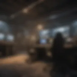 An intense gaming setup showcasing Call of Duty gameplay