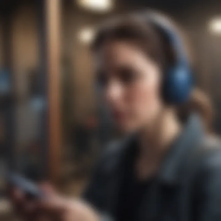 Person troubleshooting Bluetooth connection issues
