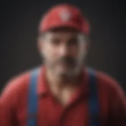 Iconic Plumber in Red Cap