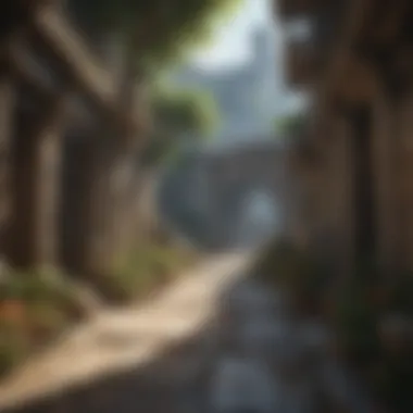 In-Game Environment Illustration capturing immersive in-game environment in Final Fantasy New MMO