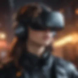 Virtual reality gaming experience on Oculus Quest 2