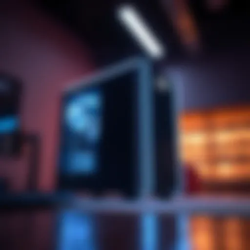 Modern Aesthetics of Intel Prebuilt PC Sleek design of an Intel prebuilt PC showcasing modern aesthetics