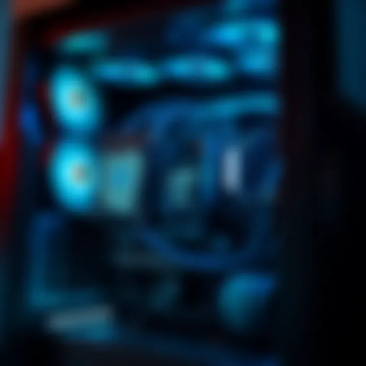 Interior of an Intel prebuilt PC illustrating upgrade options