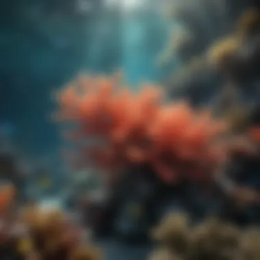 Underwater Tapestry Vibrant coral reef bustling with marine diversity