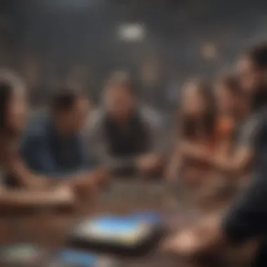 Diverse Community Discussions on Strategies A vibrant community forum discussing strategies for Magic The Gathering on Android