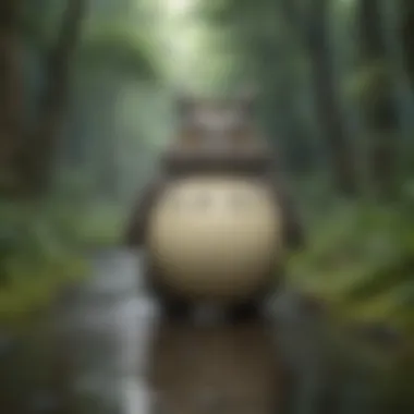 My Neighbor Totoro Mystical Illustration Magical My Neighbor Totoro Artwork