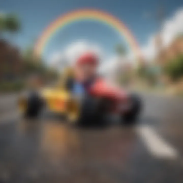 Mario Kart Wii Rainbow Road Race