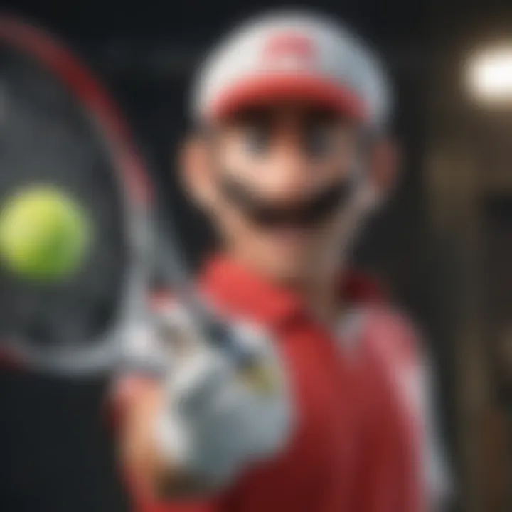 A collage of various characters from the Mario Tennis series
