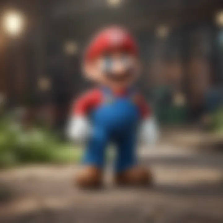 A vibrant display of Mario games available for Nintendo Switch