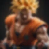 Majestic Dragon Ball Z character in action