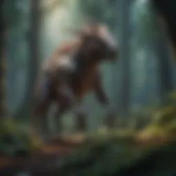 Mystical Creature in Enchanted Forest