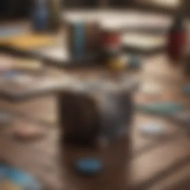 Close-up of a well-organized MTG deck, highlighting strategy and thoughtfulness.