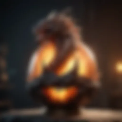 Mystical Dragon Claw Grasping a Glowing Orb