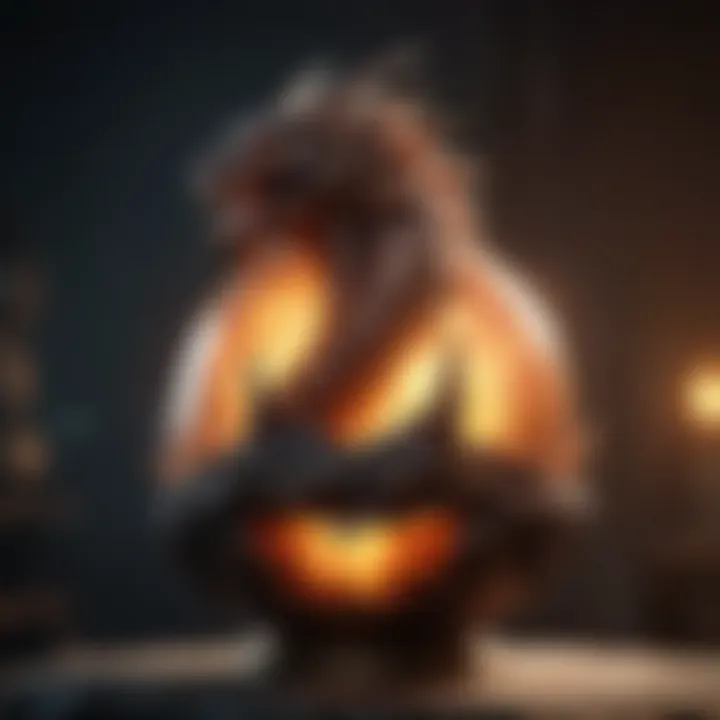 Mystical Dragon Claw Grasping a Glowing Orb