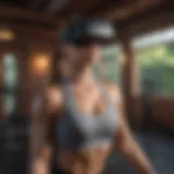 Virtual reality fitness experience showcasing immersive workout sessions