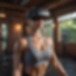 Virtual reality fitness experience showcasing immersive workout sessions