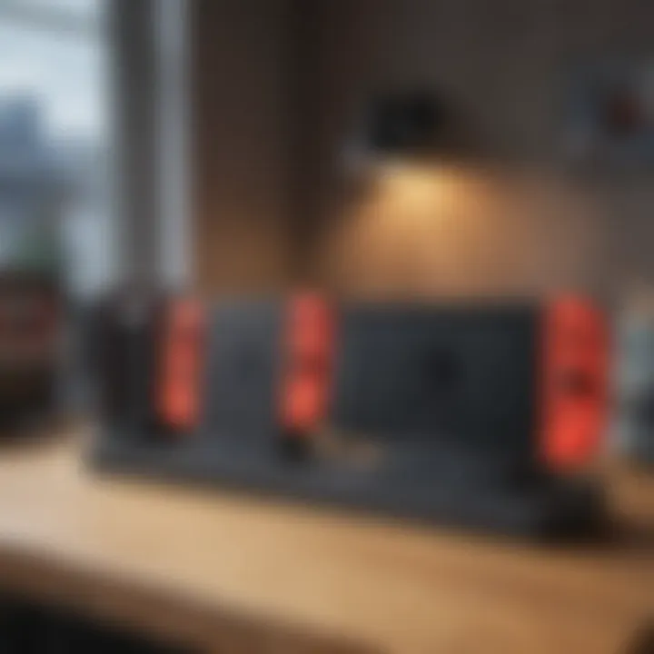 Various Nintendo Switch docking stations with different features