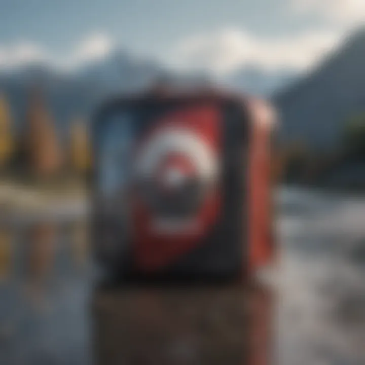 An artistic representation of the North Face logo intertwined with Pokémon elements
