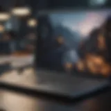 Sleek design of a business gaming laptop showcasing advanced technology.