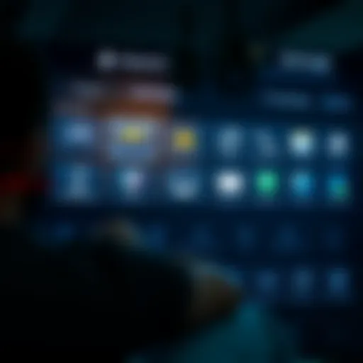 Storage management interface on PS4