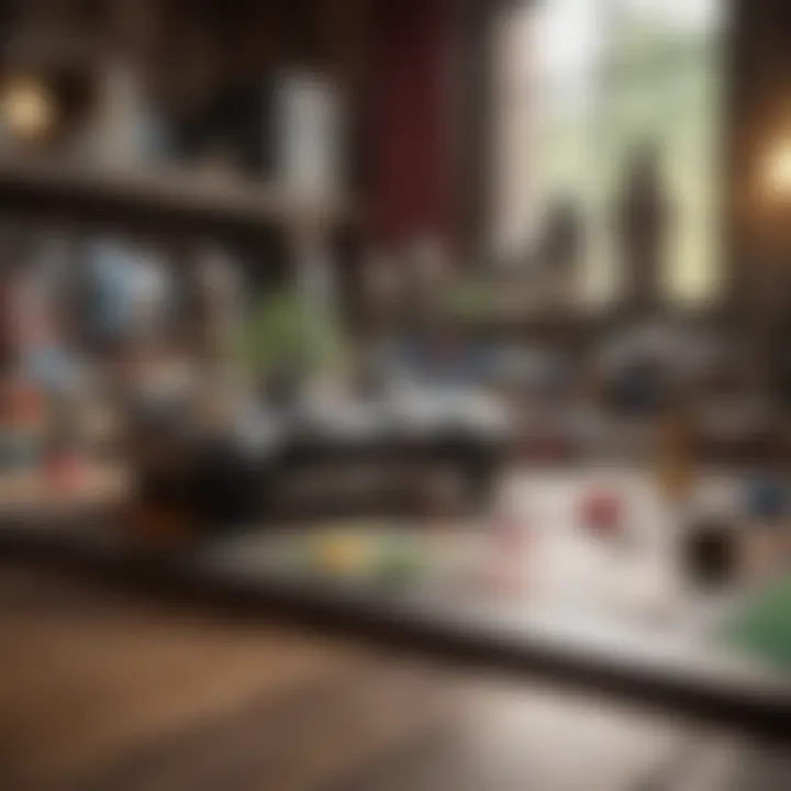 Amiibo Cards Showcase in a Gaming Setup