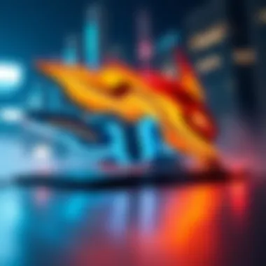 Futuristic gaming laptop concept design