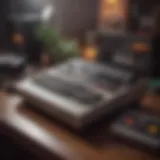 Capturing the Essence of Vintage Gaming Vintage Atari console on display