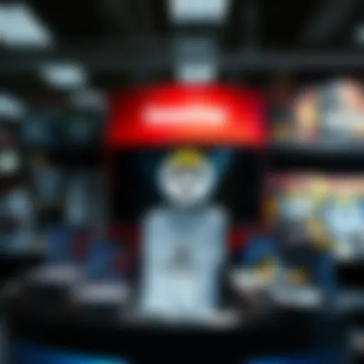 Engaging display of Overwatch merchandise at GameStop