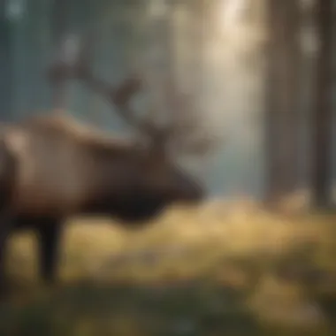 Perfect shot placement on an elk