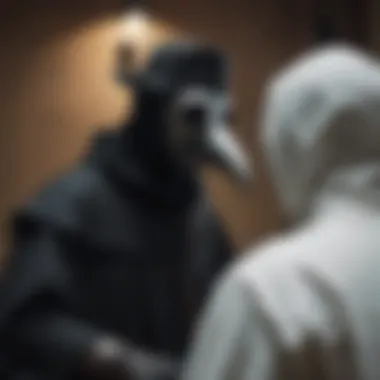 Plague Doctor Treating Patient