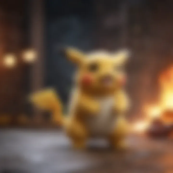 Artistic rendering of a Pokemon card evolving into a successful sale