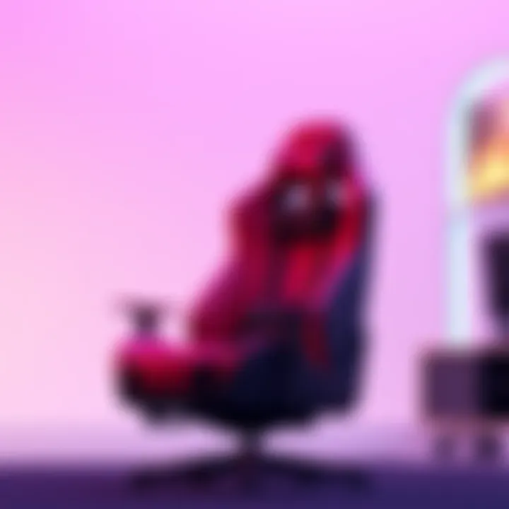 Aesthetic Appeal of the Pokimane Chair Aesthetic design of the Pokimane chair showcasing its vibrant colors and sleek lines.