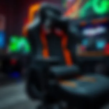 Ergonomic Excellence in Gaming Comfort Ergonomic features of the Pokimane chair highlighting adjustable components.