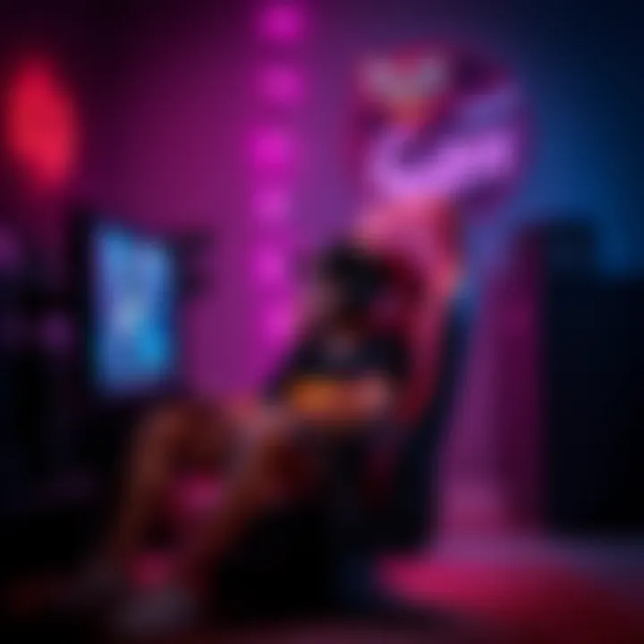 Cultural Impact of the Pokimane Chair in Streaming A gamer enjoying a streaming session while seated in the Pokimane chair, illustrating its cultural impact.